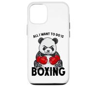 Carcasa para iPhone 12/12 Pro Boxeador de Oso Lindo Boxeador con Texto en inglés All I Want To Do