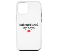 Carcasa para iPhone 12/12 Pro Boy Mom Outnumbered by Boys Mama,I Love My Sons,Mom of Boys