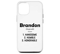 Carcasa para iPhone 12/12 Pro Brandon Definición Guapo Humilde Honorable Disfraz Brandon