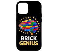 Carcasa para iPhone 12/12 Pro Brick Genius Master Builder bloquea la construcción de cumpleaños para niños