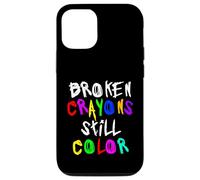 Carcasa para iPhone 12/12 Pro Broken Crayons Still Color Mental Health Awareness