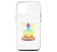 Carcasa para iPhone 12/12 Pro Buda Mindfulness Zen Lo Que pensamos Nos convertimos Frase