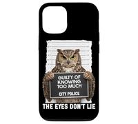 Carcasa para iPhone 12/12 Pro Búho Mugshot culpable de Saber Demasiado Que los Ojos no mienten