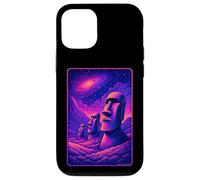 Carcasa para iPhone 12/12 Pro Cabezas Moai Isla de Pascua - Arte de la Galaxia Alienígena Rapa NUI