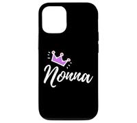 Carcasa para iPhone 12/12 Pro Caligrafía Italiana Nonna Abuela Abuela Rosa Corona