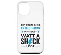 Carcasa para iPhone 12/12 Pro Camiseta Funny Watt A Shock de Electrician con la Frase «Regalo»