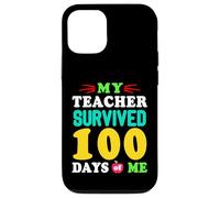 Carcasa para iPhone 12/12 Pro Camiseta My Teacher Survived 100 Days of Me 100 School Days