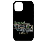 Carcasa para iPhone 12/12 Pro Cannes Francia Viaje Souvenir Historic City Monumento Regalo
