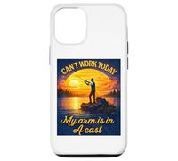 Carcasa para iPhone 12/12 Pro Can't Work Today My Arm is in A Cast Fly Fishing Humor Divertido