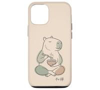 Carcasa para iPhone 12/12 Pro Capybara Peaceful Zen Ramen Noodle Minimalista Sabi WABI