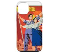 Carcasa para iPhone 12/12 Pro Cartel de Propaganda de Corea del Norte, Divertido Disfraz