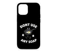 Carcasa para iPhone 12/12 Pro Cast Iron Skillet Funny Dont Use Any Soap Retro Pan