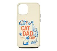 Carcasa para iPhone 12/12 Pro Cat Dad Club Funny Cat Lover Father's Day