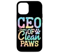 Carcasa para iPhone 12/12 Pro CEO de Clean Paws Dog Groomer Funny Pet Grooming