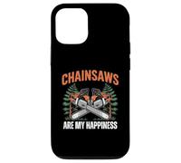 Carcasa para iPhone 12/12 Pro Chainsaws Are My Happiness - Funny Father's Day Woodworker