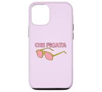 Carcasa para iPhone 12/12 Pro Che Figata Saying Italiano con Gafas de Sol Retro gráfico