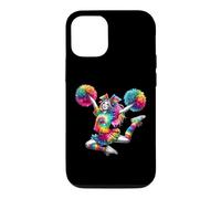 Carcasa para iPhone 12/12 Pro Cheerleader Pom Poms Colorful Outfit Rainbow Tie Dye