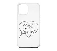 Carcasa para iPhone 12/12 Pro Chica Poder Corazón Amor Mujeres poderosas Fuerte Empoderar Mujer