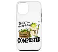 Carcasa para iPhone 12/12 Pro Chiste humorístico de Rana de jardinería
