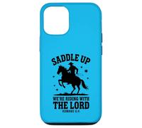 Carcasa para iPhone 12/12 Pro Christian Cowboy Romans 6:4 Western Riding Lord Faith