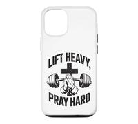 Carcasa para iPhone 12/12 Pro Christian Workout Lift Heavy Pray Hard Gimnasio para Hombres
