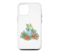 Carcasa para iPhone 12/12 Pro Christmas Holiday Wreath Birdhouse Birds & Bells