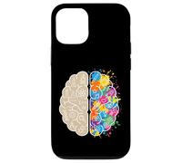 Carcasa para iPhone 12/12 Pro Ciencia Arte Cerebro Izquierda y Derecha Pensamiento Neurociencia Mente