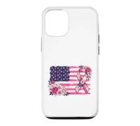 Carcasa para iPhone 12/12 Pro Cinta de Apoyo de Bandera patriótica Americana diseño Floral