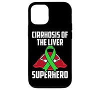 Carcasa para iPhone 12/12 Pro Cirrosis of The Liver Superhero Teal Ribbon