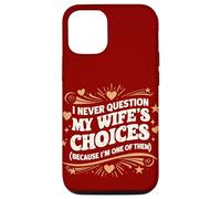 Carcasa para iPhone 12/12 Pro Cita de Estilo Retro I Never Question My Wife'S Choices Husband