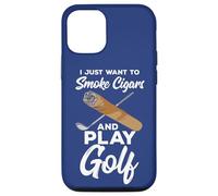 Carcasa para iPhone 12/12 Pro Cita de Golfista Profesional I Just Want To Smoke Cigars and Play Golf
