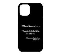 Carcasa para iPhone 12/12 Pro Cita de Shakespeare - Aunque Ella Sea Pero pequeña, Ella es Feroz