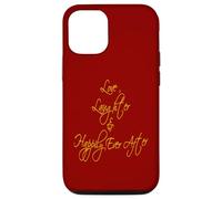 Carcasa para iPhone 12/12 Pro Cita romántica Love Laughter and Happily Ever After