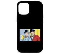 Carcasa para iPhone 12/12 Pro Classic Comedic Duo Pop Art Retro Bowler Hat Ilustración