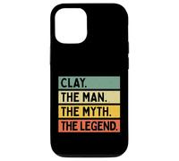 Carcasa para iPhone 12/12 Pro Clay The Man The Myth The Legend - Cita Personalizada Divertida