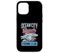Carcasa para iPhone 12/12 Pro Club de Pesca Ocean City Beach Shark Maryland