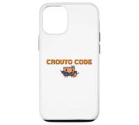 Carcasa para iPhone 12/12 Pro 【Code DE CROUTO】 Herramienta de Ilustración de AI Agente de IA Ejecución Binario Hacker Dot Gake GPT