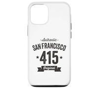Carcasa para iPhone 12/12 Pro Código de área 415 San Francisco Envejecido auténtico