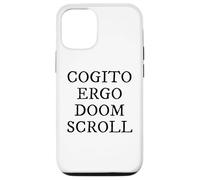 Carcasa para iPhone 12/12 Pro Cogito Ergo Doom Pergamino Latina Filosofía Humor