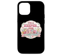 Carcasa para iPhone 12/12 Pro Colcha de Costura Divertida con Texto en inglés I'm A Keeper of Fabric Scraps