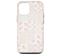 Carcasa para iPhone 12/12 Pro Colcha de Encaje Collage Floral Patchwork Girly Coquette Romántico