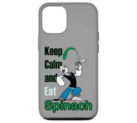 Carcasa para iPhone 12/12 Pro Cómic Retro de Popeye The Sailor Man Keep Calm & Eat Spinach