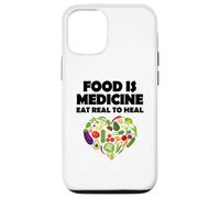 Carcasa para iPhone 12/12 Pro Comida Medicina Come Real para Sanar Vegano