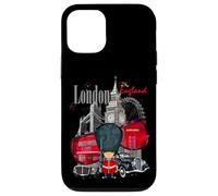 Carcasa para iPhone 12/12 Pro Cool London Vibes, I Love London UK, London Illustration