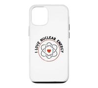 Carcasa para iPhone 12/12 Pro Corazón de molécula de Signo atómico - Amo a los Maestros de energía Nuclear