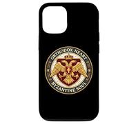 Carcasa para iPhone 12/12 Pro Corazón Ortodoxo Alma Bizantina Cristiano Águila Bizancio