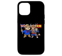 Carcasa para iPhone 12/12 Pro Costa Rica España Raíces Bandera Costarricense Español