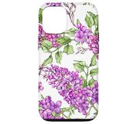 Carcasa para iPhone 12/12 Pro Cottagecore Aesthetic For Flower Lover Cute Lilac Pattern