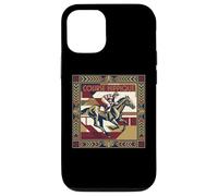 Carcasa para iPhone 12/12 Pro Course Hippique Art Deco Horse Racing Jockey