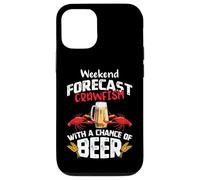 Carcasa para iPhone 12/12 Pro Crawfish with a Chance of Beer Weekend Forecast Seafood Boil